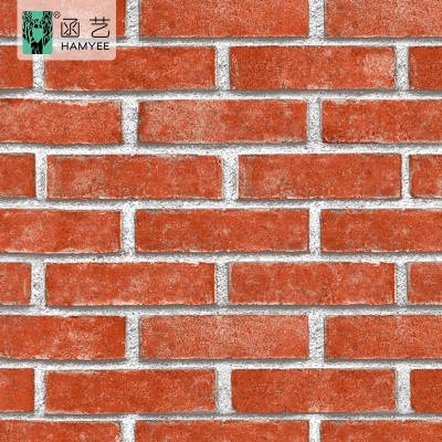 Non Woven Textured Wall Paper Decoration 3D Wallpaper Bricks