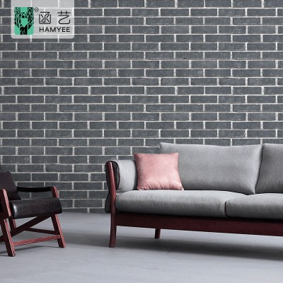 Trending Products Vinyl Non Woven 3D Brick 4D Stone Designs Wall Paper